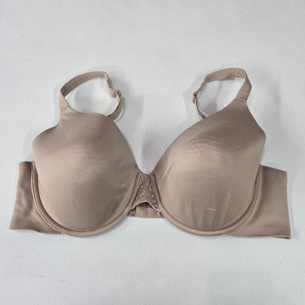 Bali Women Bra 40D Beige Comfort Revolution‎ Soft Touch Perfect Wire Lace